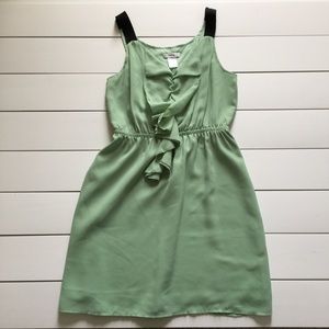 Green Dress with Frill